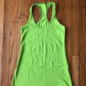 Neon Green Cool Racerback Tank by Lululemon